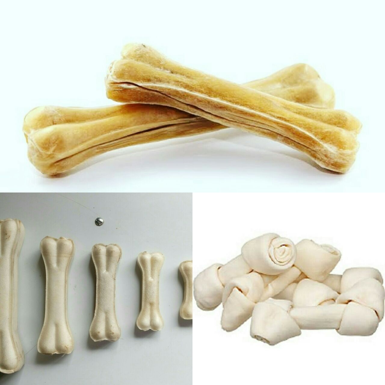 Raw Hide Pressed Bones 